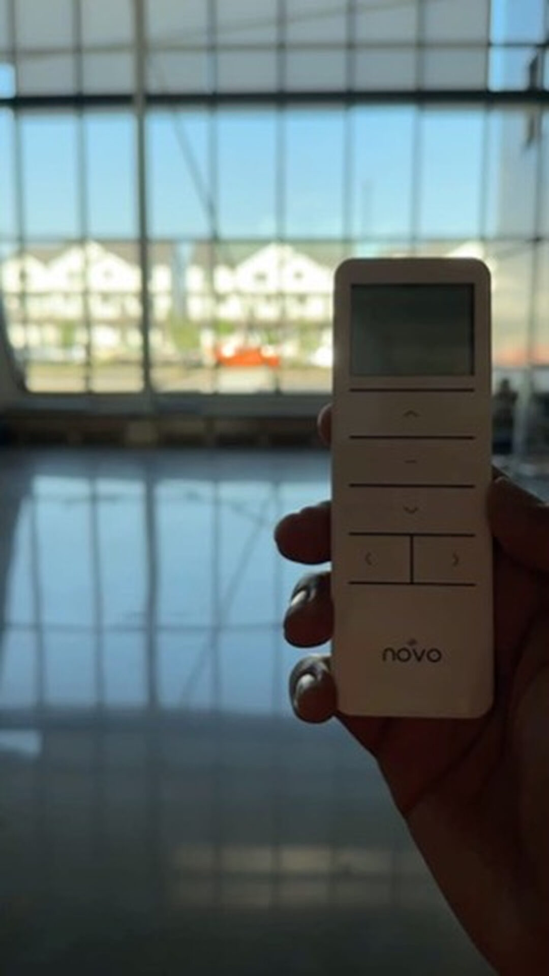 Motorized app or remote controlled blinds from Edmonton commercial blinds gallery