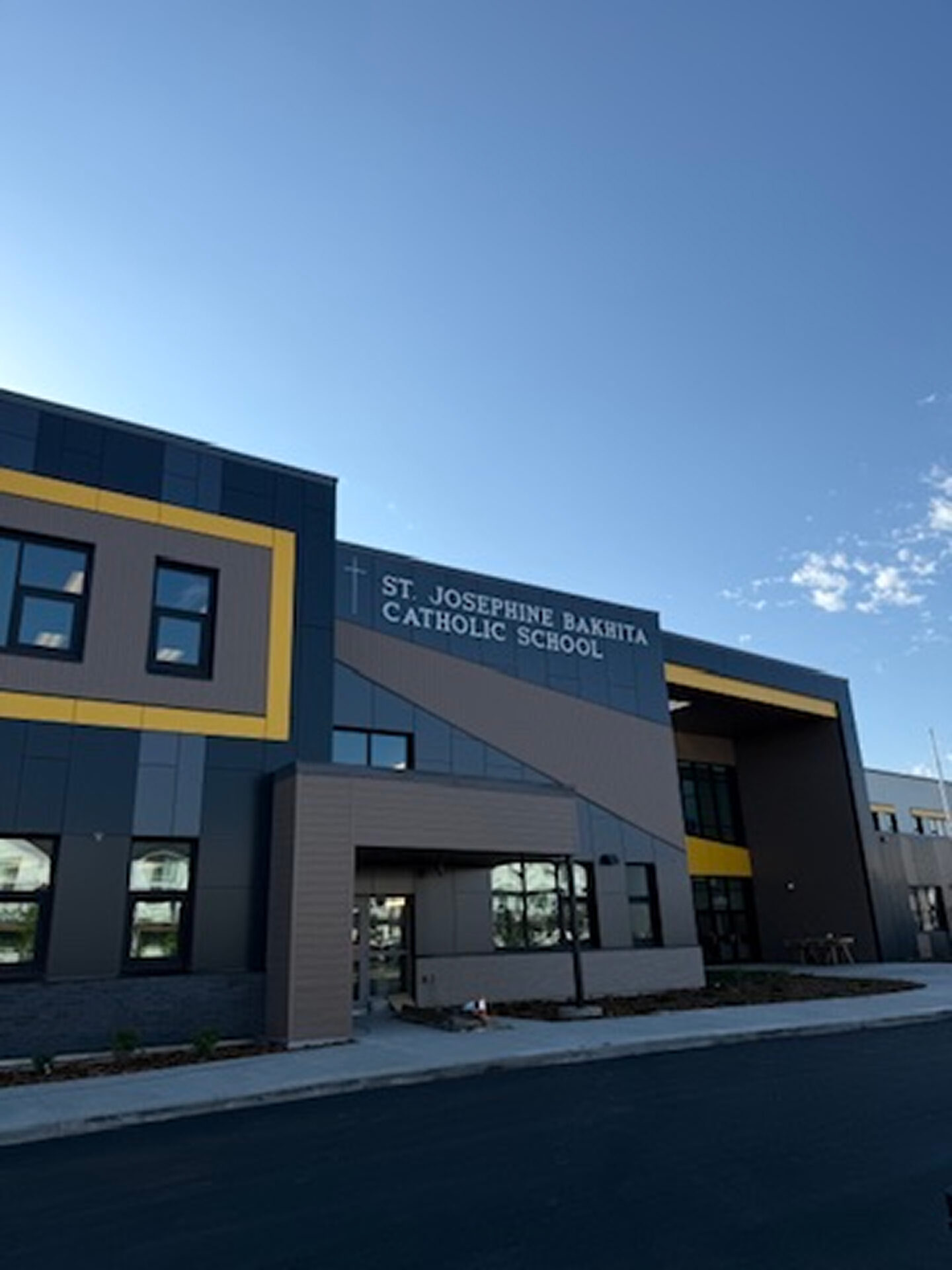 Blinds installation for St. Josephine Bakhita Catholic School in Edmonton