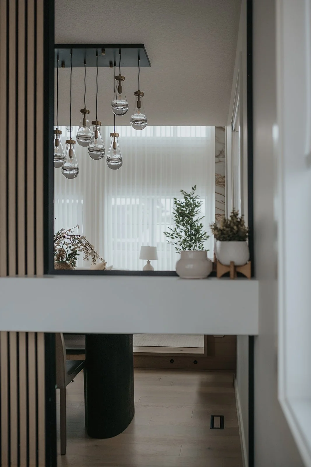 Elegant vertical sheer curtains from Novo Blinds, Edmonton