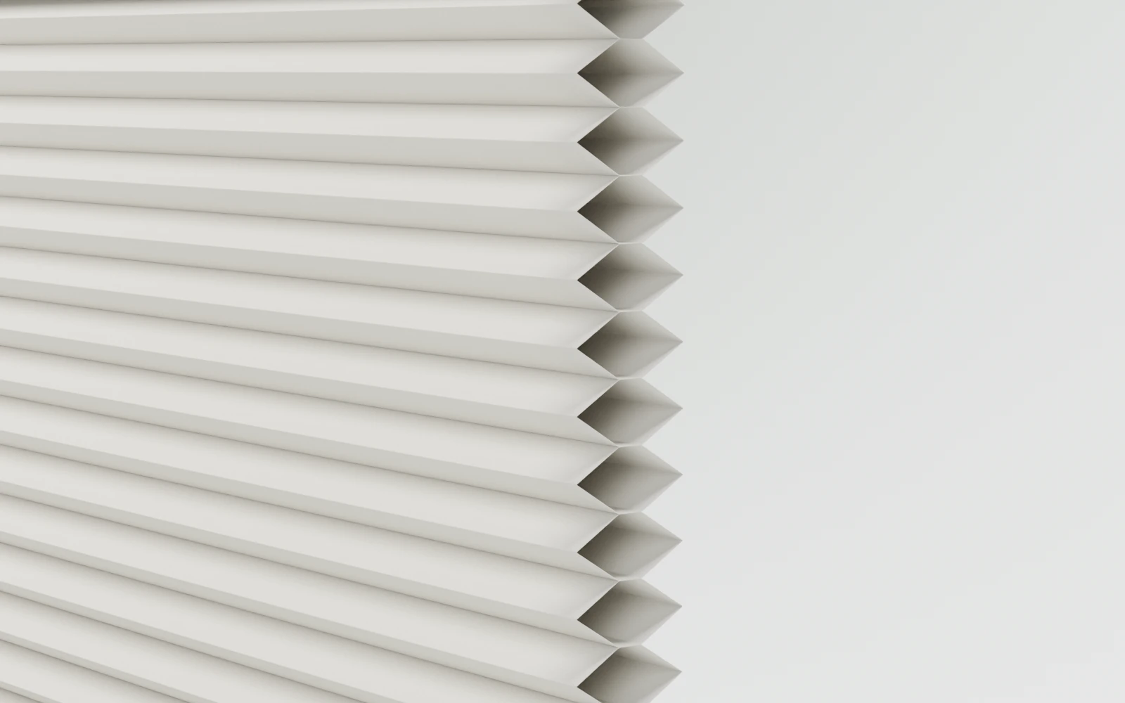 Side view of the open air pockets inside Novo single-cell honeycomb fabric